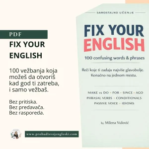 Fix Your English — PDF za samostalno učenje i vežbanje